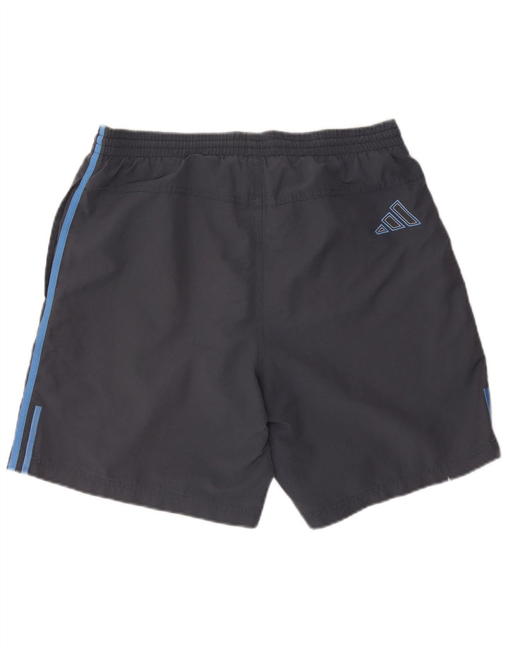 Ανδρικό αθλητικό σορτς Adidas μεγάλο γκρι πολυεστέρα