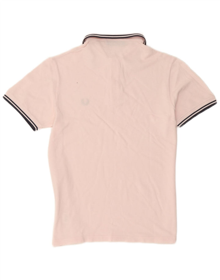 Fred Perry Ανδρικό πουκάμισο πόλο με μεσαίο ροζ βαμβακερό ριγέ