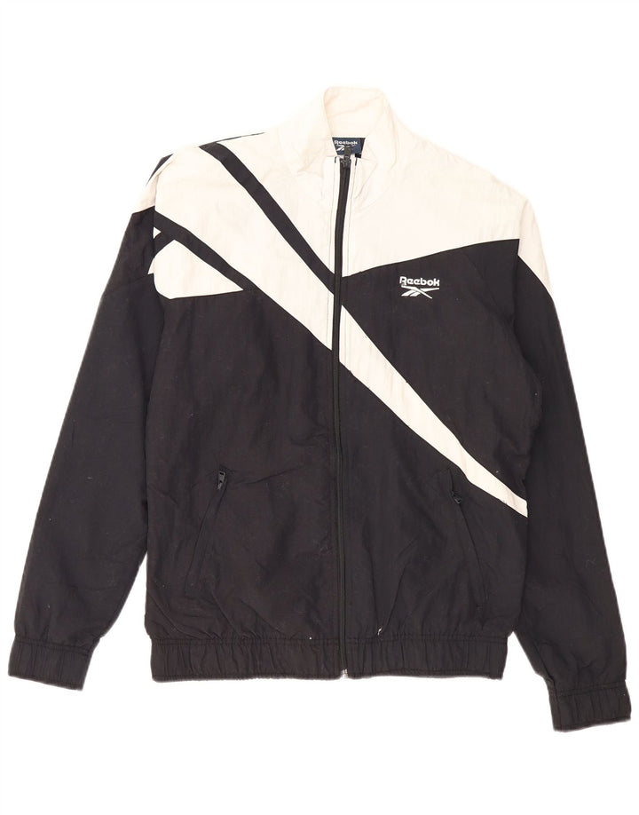 Ανδρική φόρμα REEBOK Top Jacket Small Black Colourblock Polyester