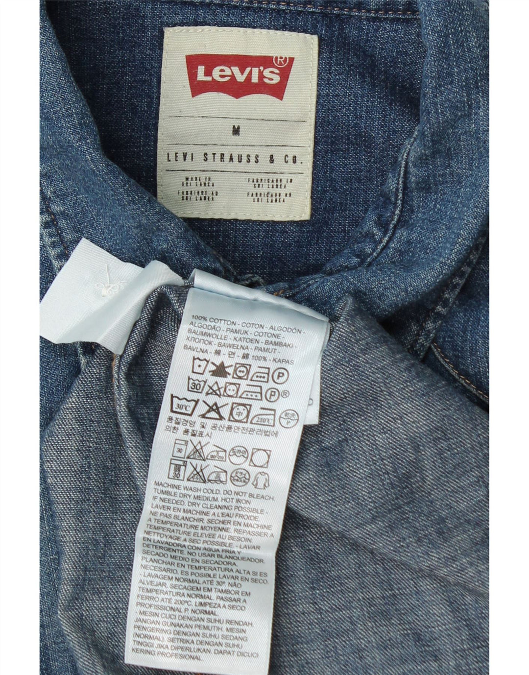 Ανδρικό τζιν πουκάμισο Levi's Medium Blue