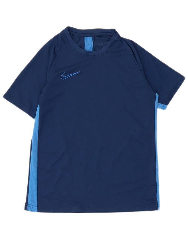 Μπλουζάκι Nike Boys Dri Fit Top 12-13 ετών Μεγάλο μπλε ναυτικό χρώμα