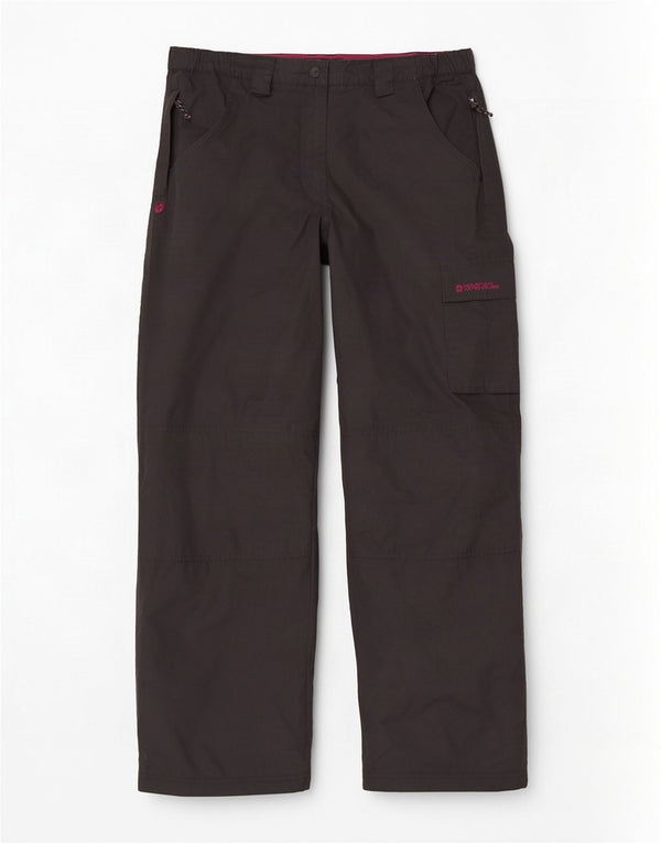 Mountain Warehouse Γυναικείο ίσιο παντελόνι Cargo UK 14 Large W34 L35 Μαύρο