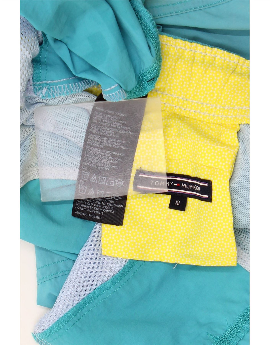 Γραφικό ανδρικό σορτς κολύμβησης Tommy Hilfiger XL Blue Nylon