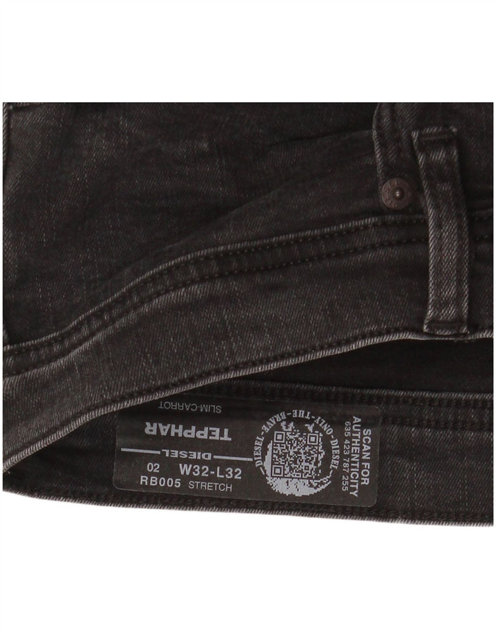 Diesel Ανδρικό Tepphar Carrot Slim Jeans W32 L32 Μαύρο