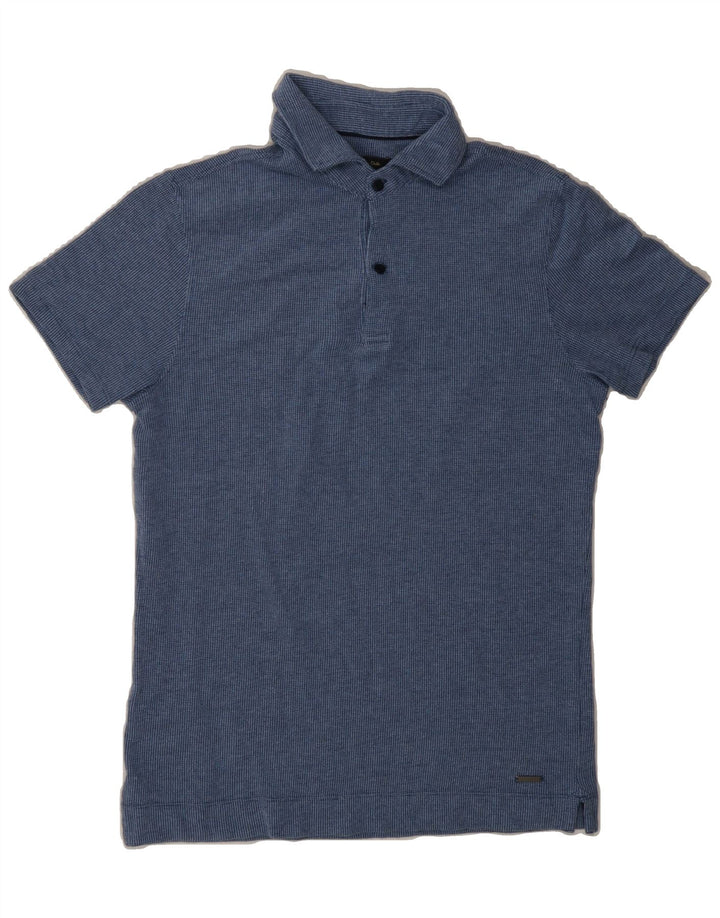 MASSIMO DUTTI Mens Polo Shirt Small Navy Blue Vintage Massimo Dutti and Second-Hand Massimo Dutti from Messina Hembry 