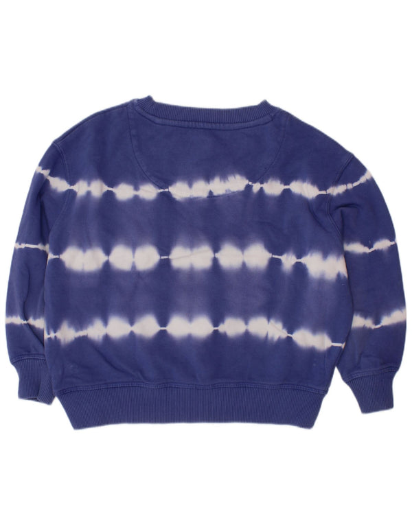 BODEN Girls Sweatshirt Jumper 4-5 Years Blue Tie Dye Cotton