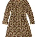 Vintage γυναικείο φόρεμα A-Line UK 12 Medium πολύχρωμο Houndstooth