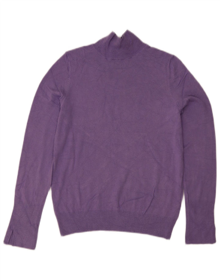 Zara Γυναικείο πουλόβερ με λαιμό χελώνα UK 10 Small Purple