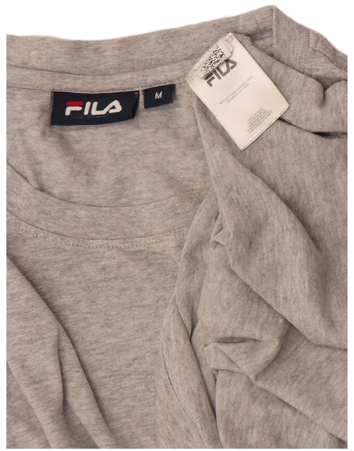 Ανδρικό γραφικό T-Shirt Fila Top Medium Grey