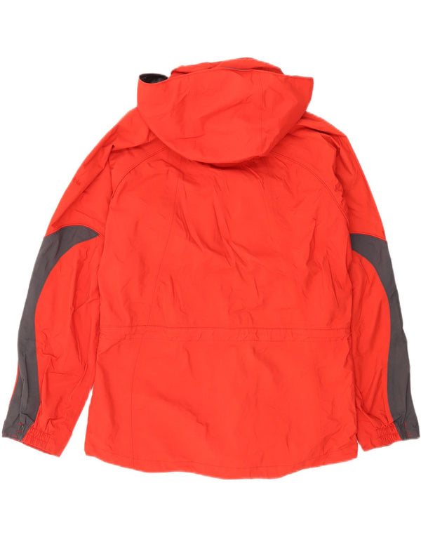 Columbia Womens Interchange Windbreaker Jacket UK 16 Large Red Colourblock