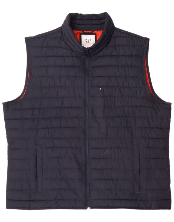 GAP Ανδρικό padded Gilet UK 44 2XL Navy Blue Polyester