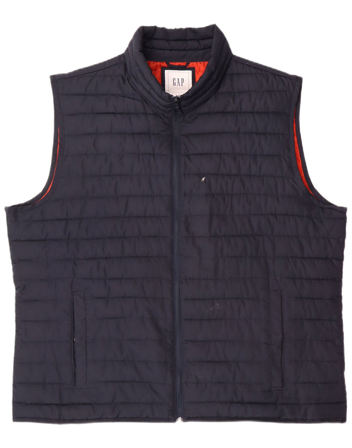 GAP Ανδρικό padded Gilet UK 44 2XL Navy Blue Polyester