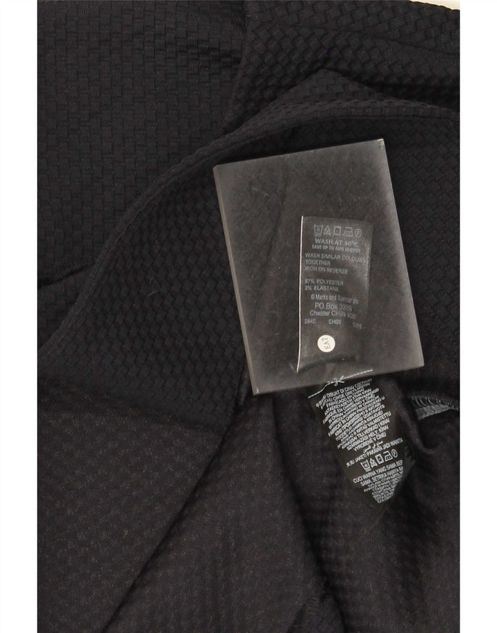 Marks & Spencer Γυναικείο σακάκι μπλέιζερ με μανίκια 3/4 UK 16 Large Navy Blue