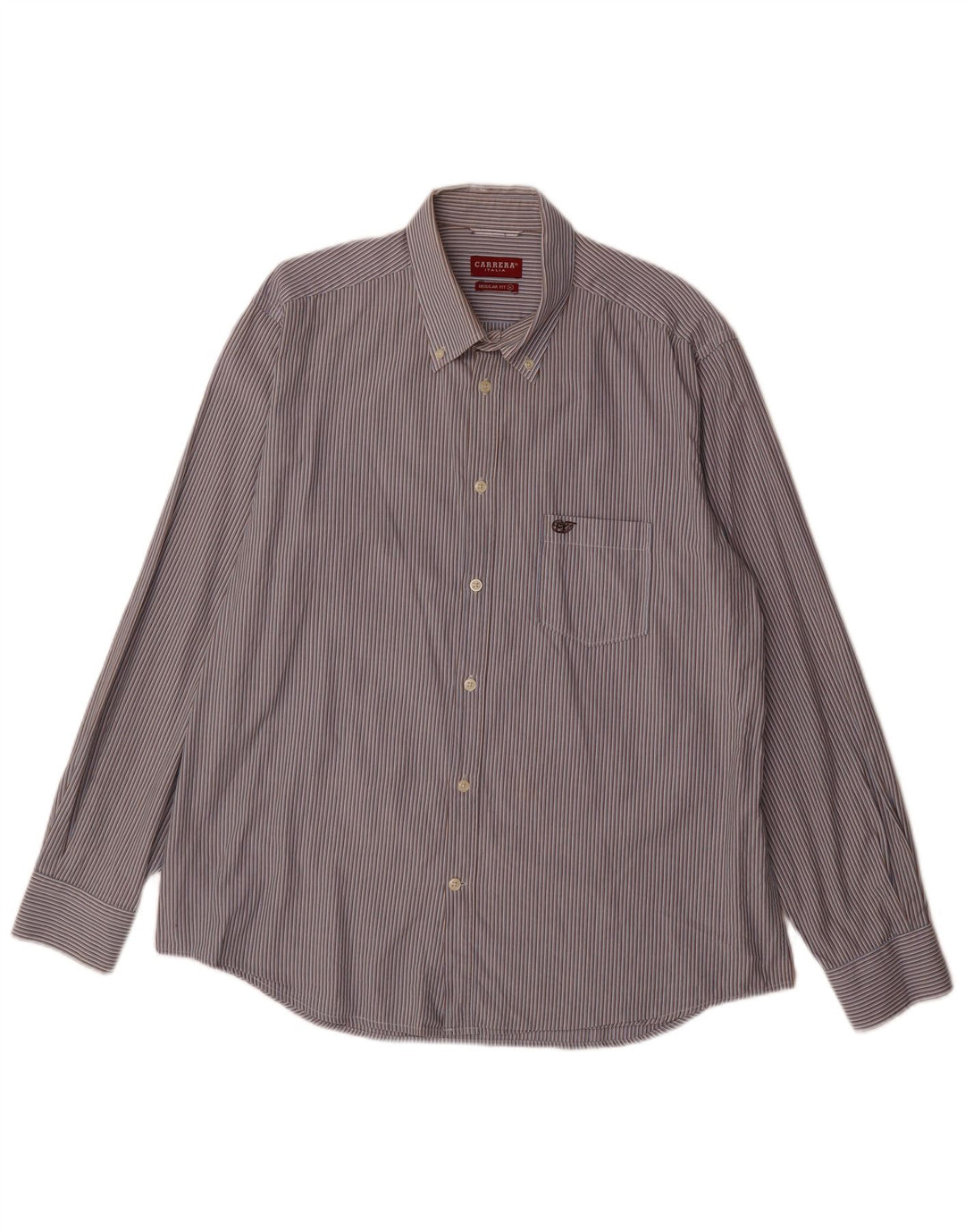 Ανδρικό πουκάμισο Carrera Regular Fit XL Μπλε βαμβακερό ριγέ