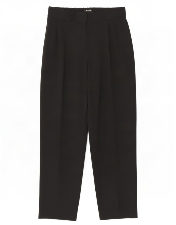 Massimo Dutti Womens Pegged Suit Trousers EU 36 XS W26 L27 Black Viscose
