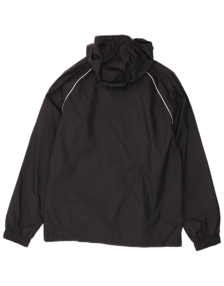 Adidas Boys Hooded Rain Jacket 11-12 Years Μαύρο