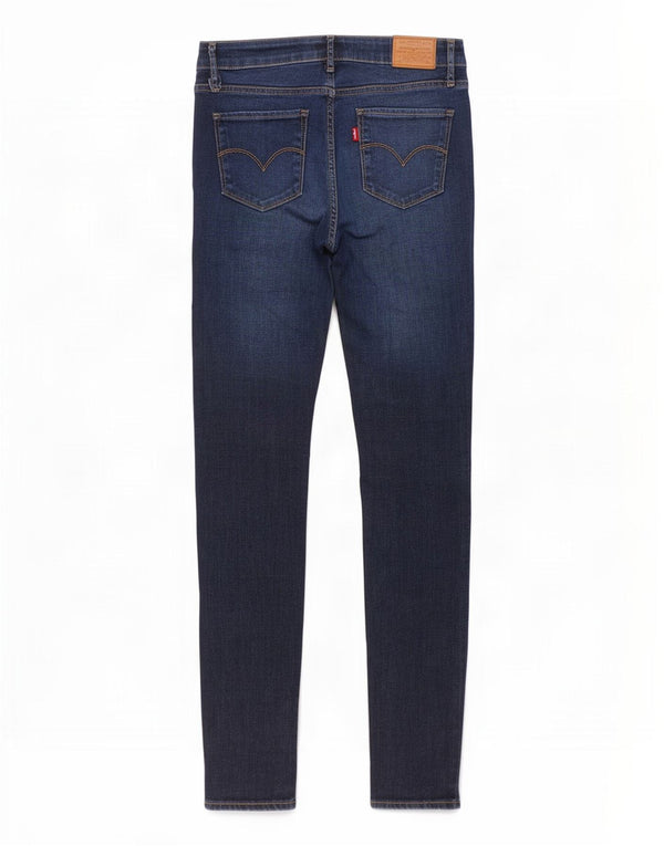 Levi's Womens 711 Skinny Jeans W26 L32 Blue Lyocell