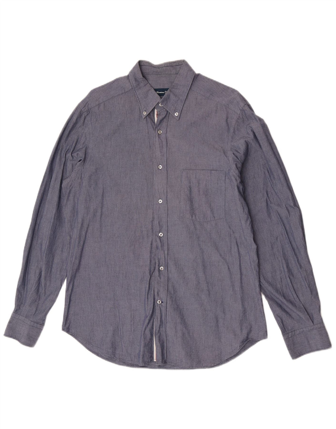 Ανδρικό πουκάμισο Massimo Dutti, μεγάλο γκρι βαμβακερό