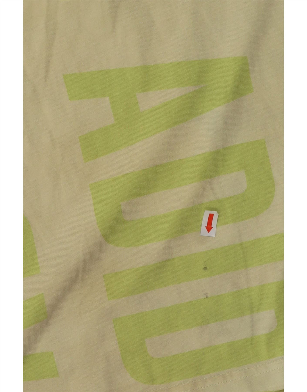 Γυναικείο γραφικό μπλουζάκι ADIDAS UK 12/14 μεσαίο πράσινο βαμβακερό