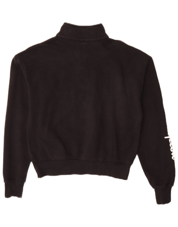 Champion Womens Oversized γραφικό φούτερ Jumper UK 10 Small Black