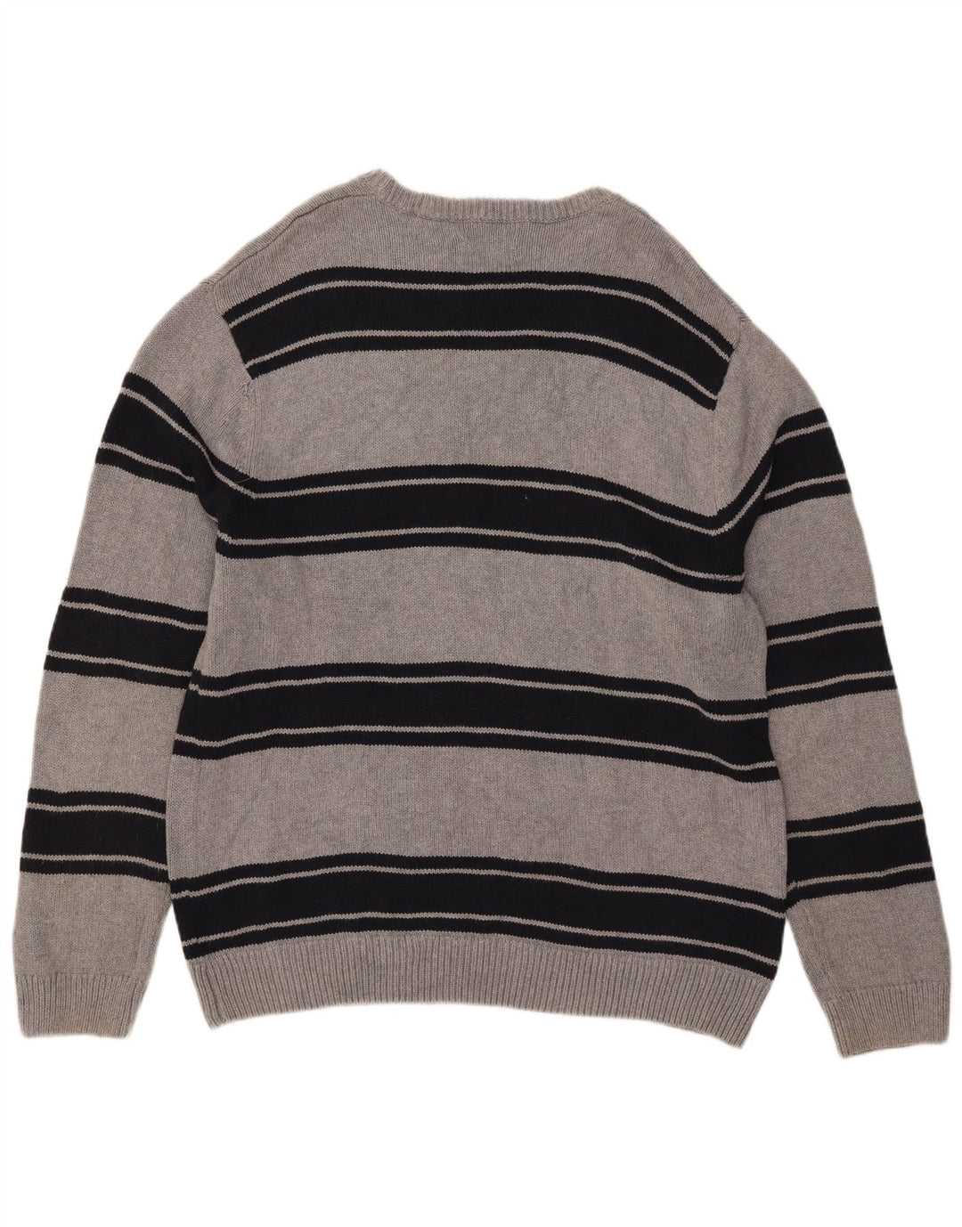 Ανδρικό πουλόβερ Chaps Crew Neck Jumper XL Γκρι βαμβακερό ριγέ