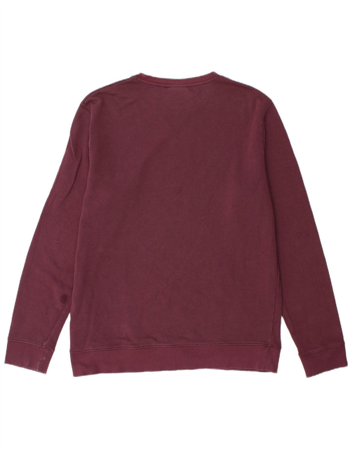 LYLE & SCOTT Mens Sweatshirt Jumper XL Maroon Cotton