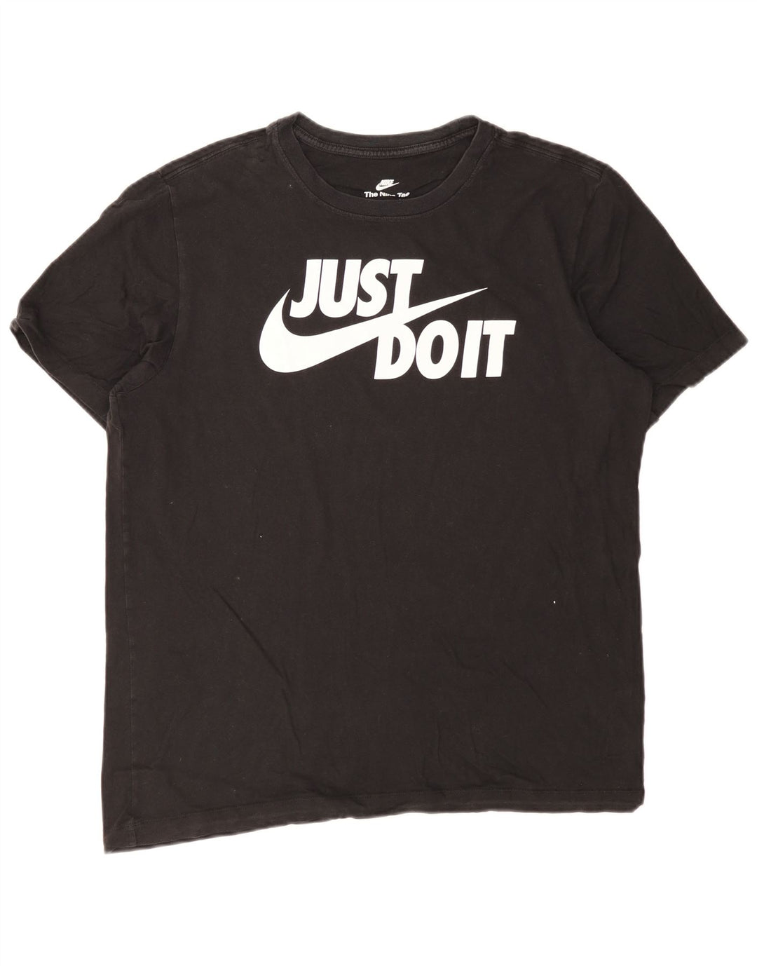 Ανδρικό γραφικό μπλουζάκι Nike, μεγάλο μαύρο βαμβακερό