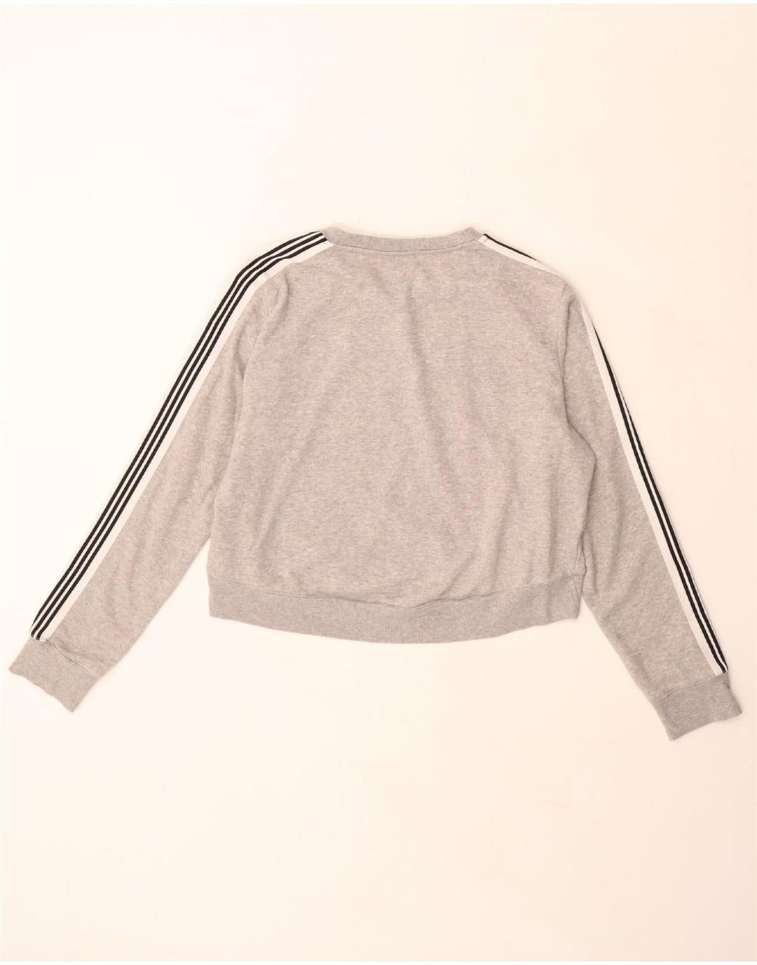 Γυναικείο φούτερ ADIDAS Crop Jumper UK 12/14 Βαμβακερό μεσαίο γκρι