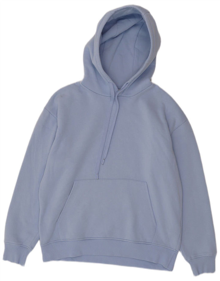 Zara Ανδρικό Hoodie Jumper Μεσαίο Μπλε Βαμβακερό