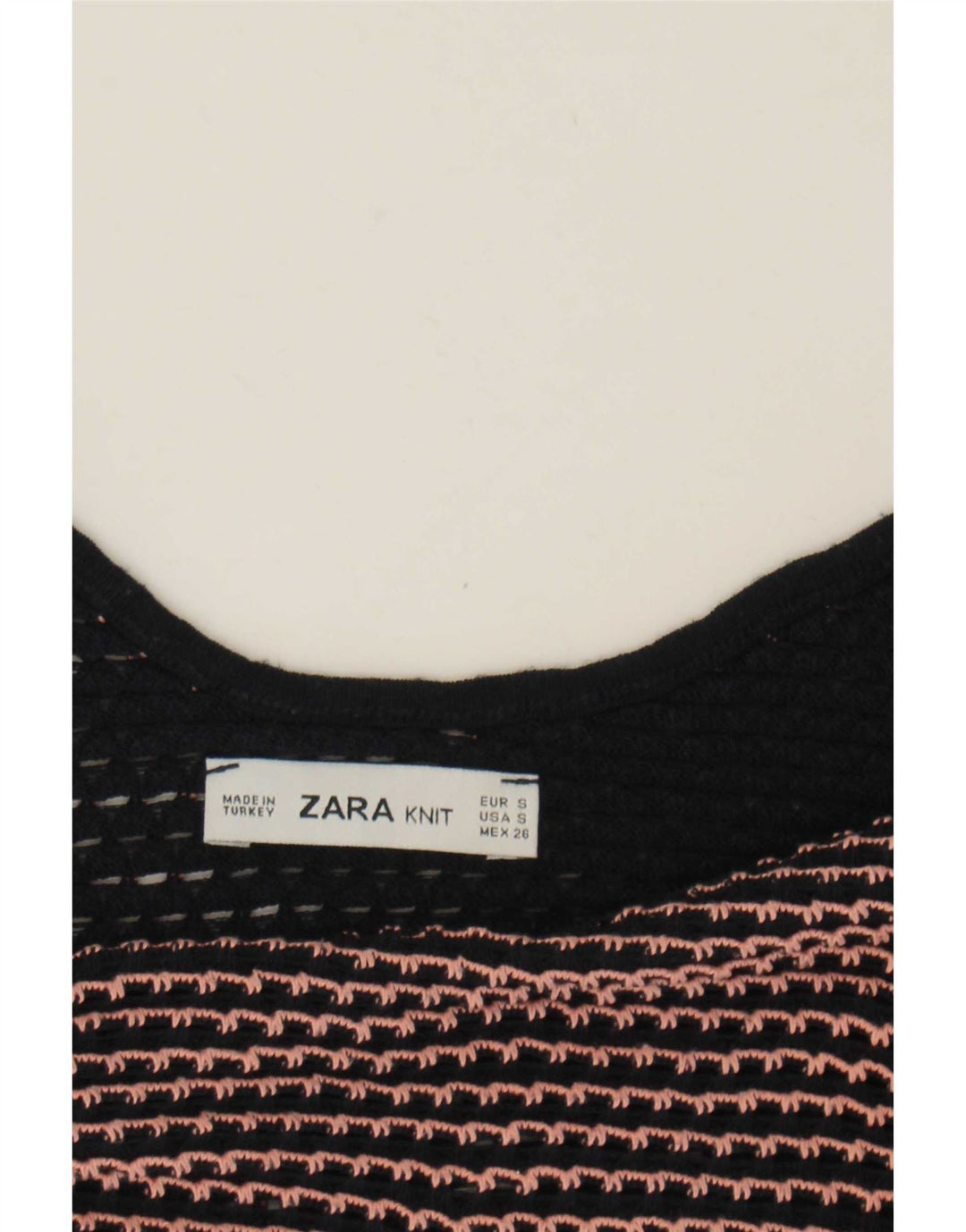 Zara Womens Crop Cami Top 10 Small Navy Blue ριγέ