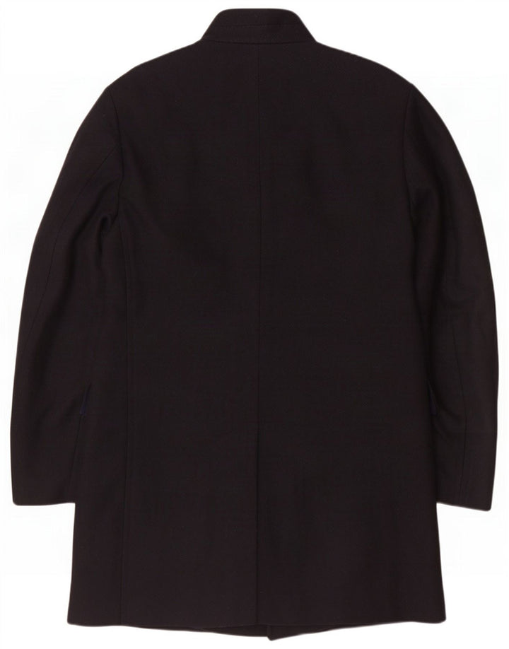 Ανδρικό πανωφόρι Hugo Boss UK 52 XL Navy Blue Wool