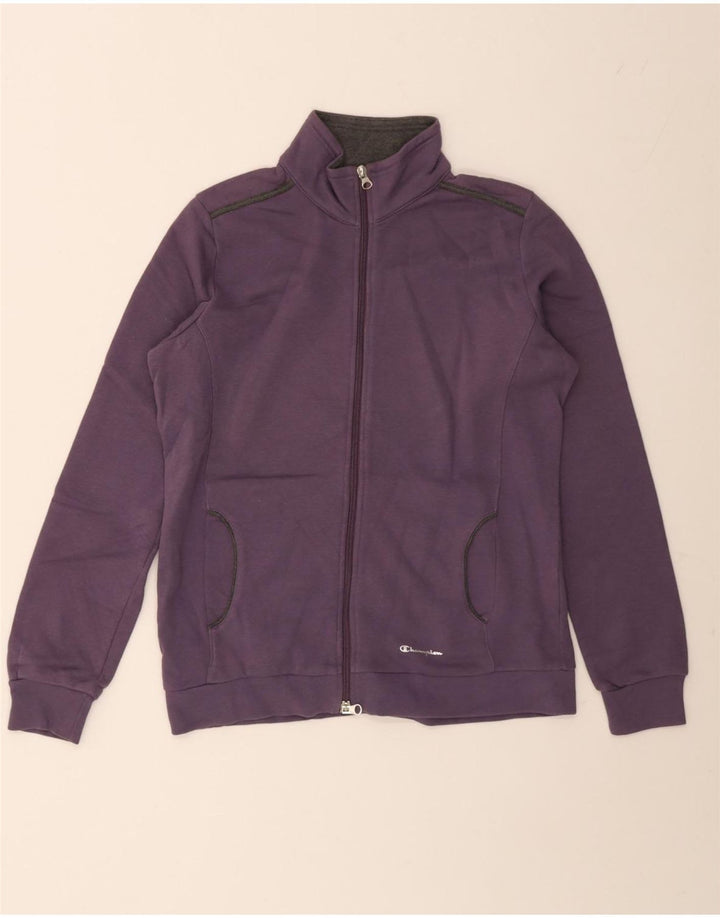 Champion Γυναικεία αθλητική φόρμα Top Jacket UK 14 Medium Purple Cotton