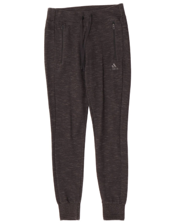 Adidas Womens Tracksuit Trousers Joggers UK 4/6 XS Grey Flecked Sports