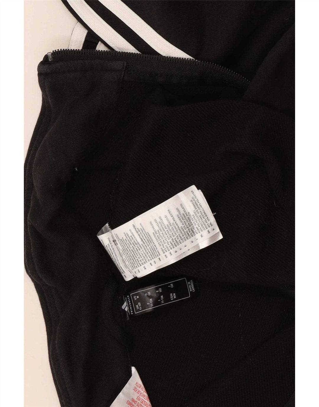 Adidas Boys Tracksuit Top Jacket 11-12 Years Black Polyester