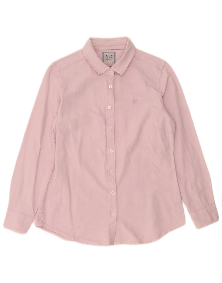 Crew Clothing Γυναικείο Πουκάμισο UK 12 Ροζ Βαμβακερό