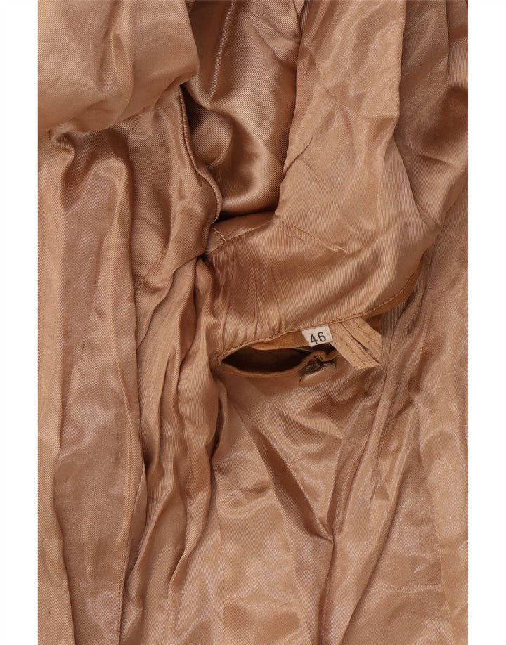 Vintage Ανδρικό Suede Jacket IT 46 Small Beige