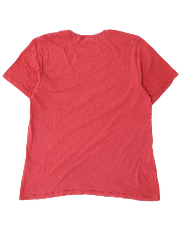 Ανδρικό T-Shirt Nike Top μεγάλο κόκκινο βαμβακερό