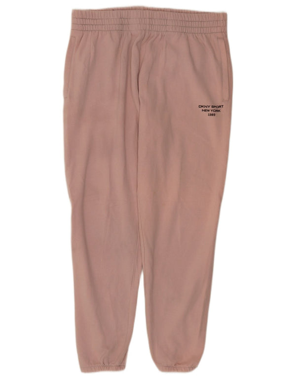 Dkny Γυναικεία αθλητική φόρμα Παντελόνι Joggers UK 18 XL Ροζ Βαμβακερό