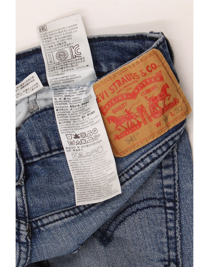 LEVI'S Γυναικείο 541 ίσιο τζιν W30 L32 Μπλε βαμβακερό
