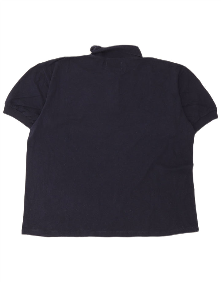 Ανδρικό μπλουζάκι πόλο Dack's XL Navy Blue Cotton
