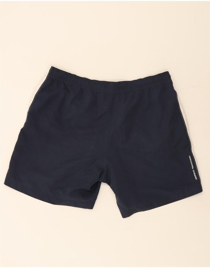 Ανδρικό αθλητικό σορτς Sergio Tacchini 2XL Navy Blue Colorblock Πολυεστέρας