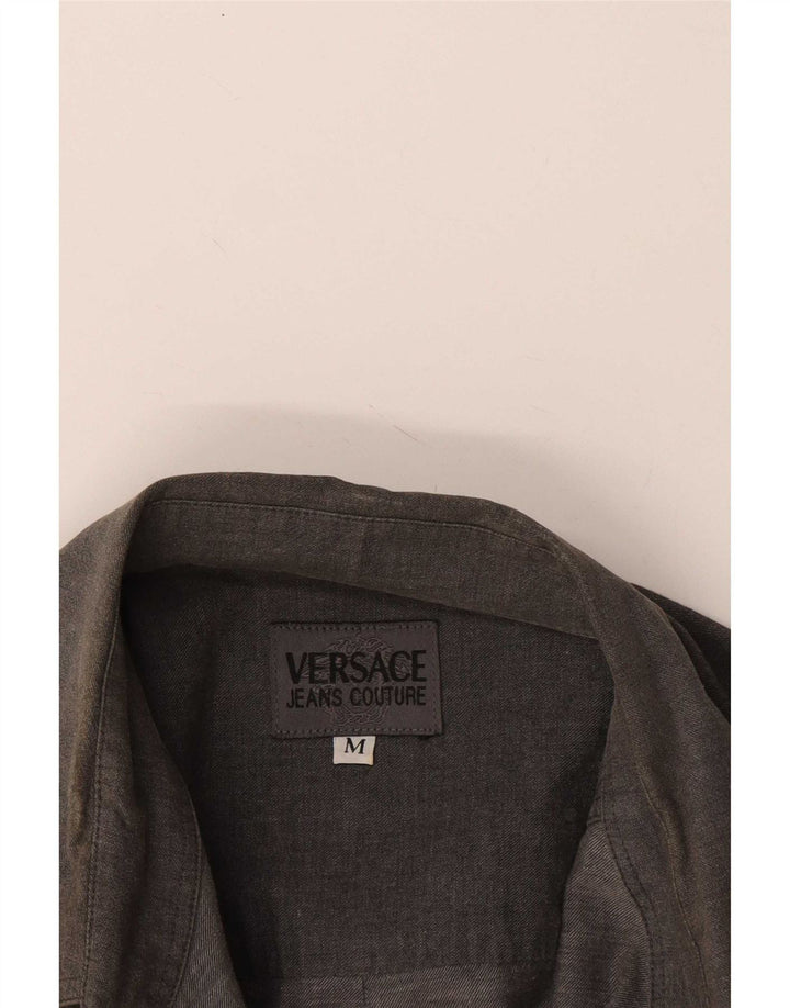 Ανδρικό πουκάμισο Versace σε μεσαίο γκρι