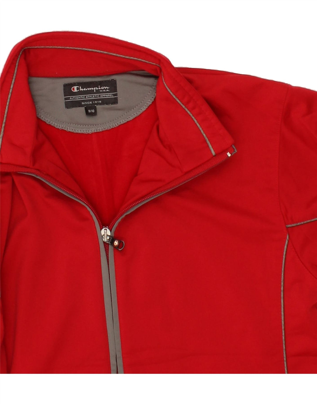 CHAMPION Boys Tracksuit Top Jacket 9-10 Years Red Polyester Vintage Champion and Second-Hand Champion from Messina Hembry 