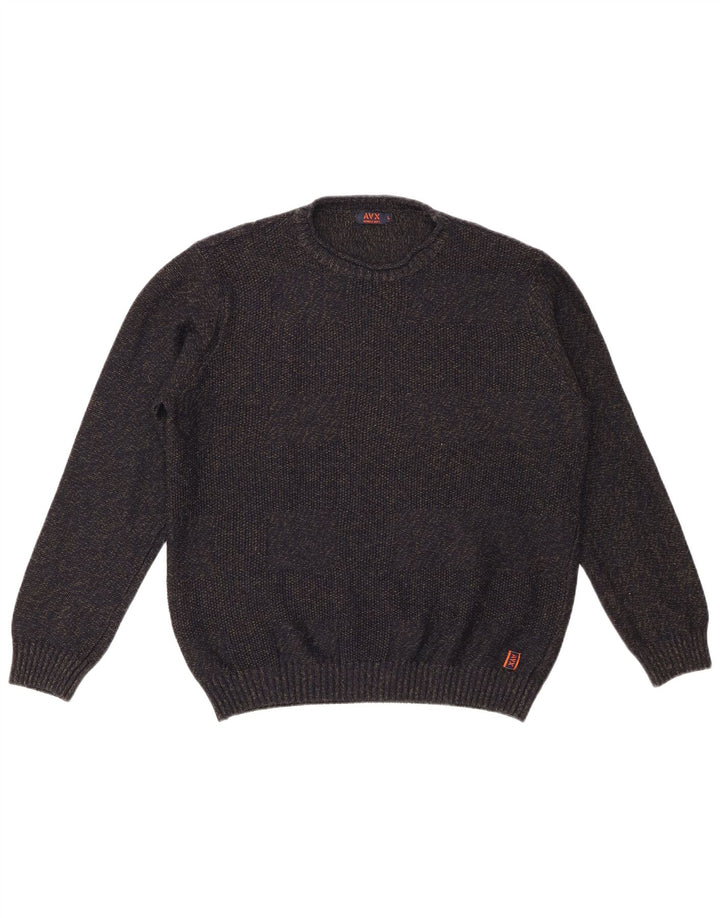 Γυναικείο πουλόβερ AVIREX Crew Neck Jumper UK 16 Large Navy Blue Flecked