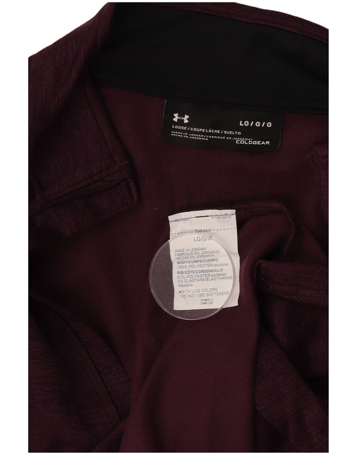 Under Armour Ανδρική φόρμα φόρμας πουλόβερ Cold Gear Loose Fit Top Large Burgundy