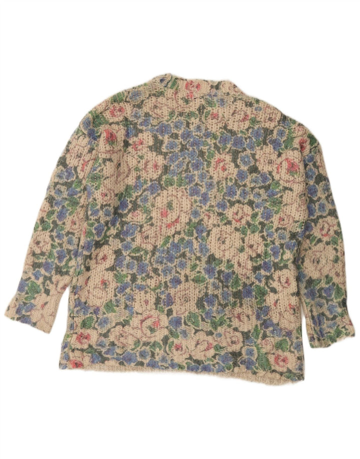 Γυναικείο πουλόβερ ZARA Crew Neck Jumper UK 10 Small πολύχρωμο Floral