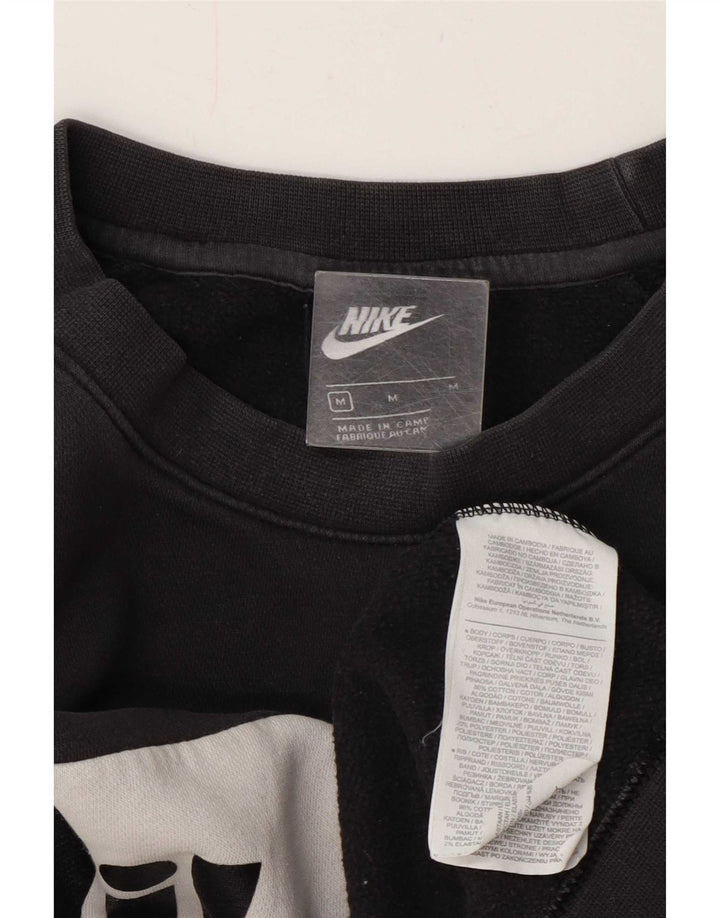 Ανδρικό γραφικό φούτερ Nike, μεσαίο μαύρο, βαμβακερό