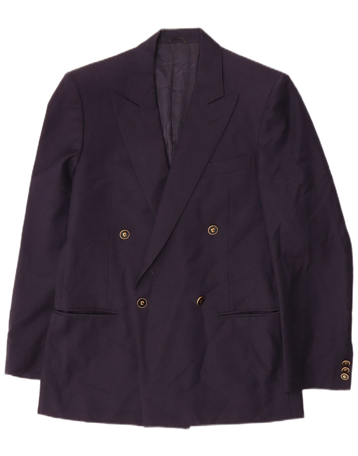 Pierre Cardin Ανδρικό σακάκι με διπλό στήθος IT 46 Small Navy Blue Wool