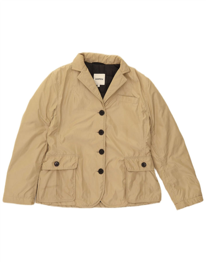 Aspesi Γυναικείο Utility Jacket UK 14 Large Beige Polyester
