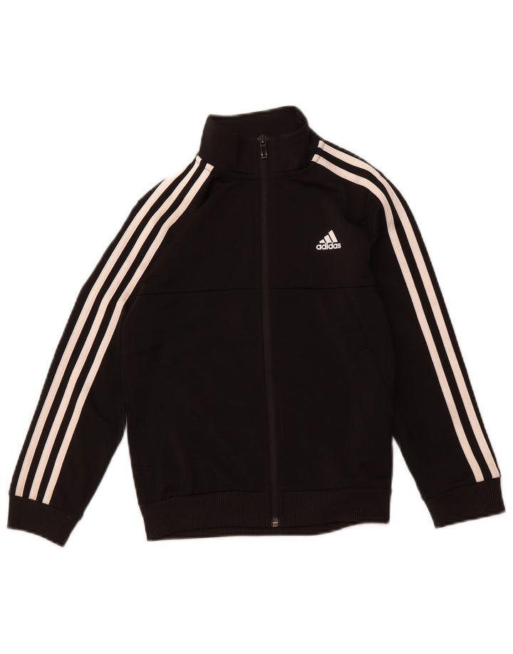 ADIDAS Boys Aeroready αθλητική φόρμα μπουφάν 7-8 ετών μαύρο πολυεστέρα